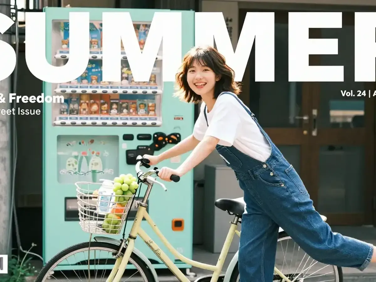 FlowAIVideo magazine-style poster with a bold SUMMER headline