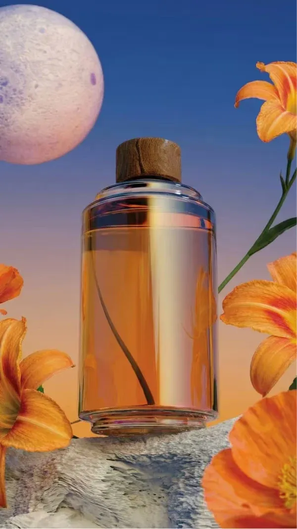 Amber Perfume Among Lilies