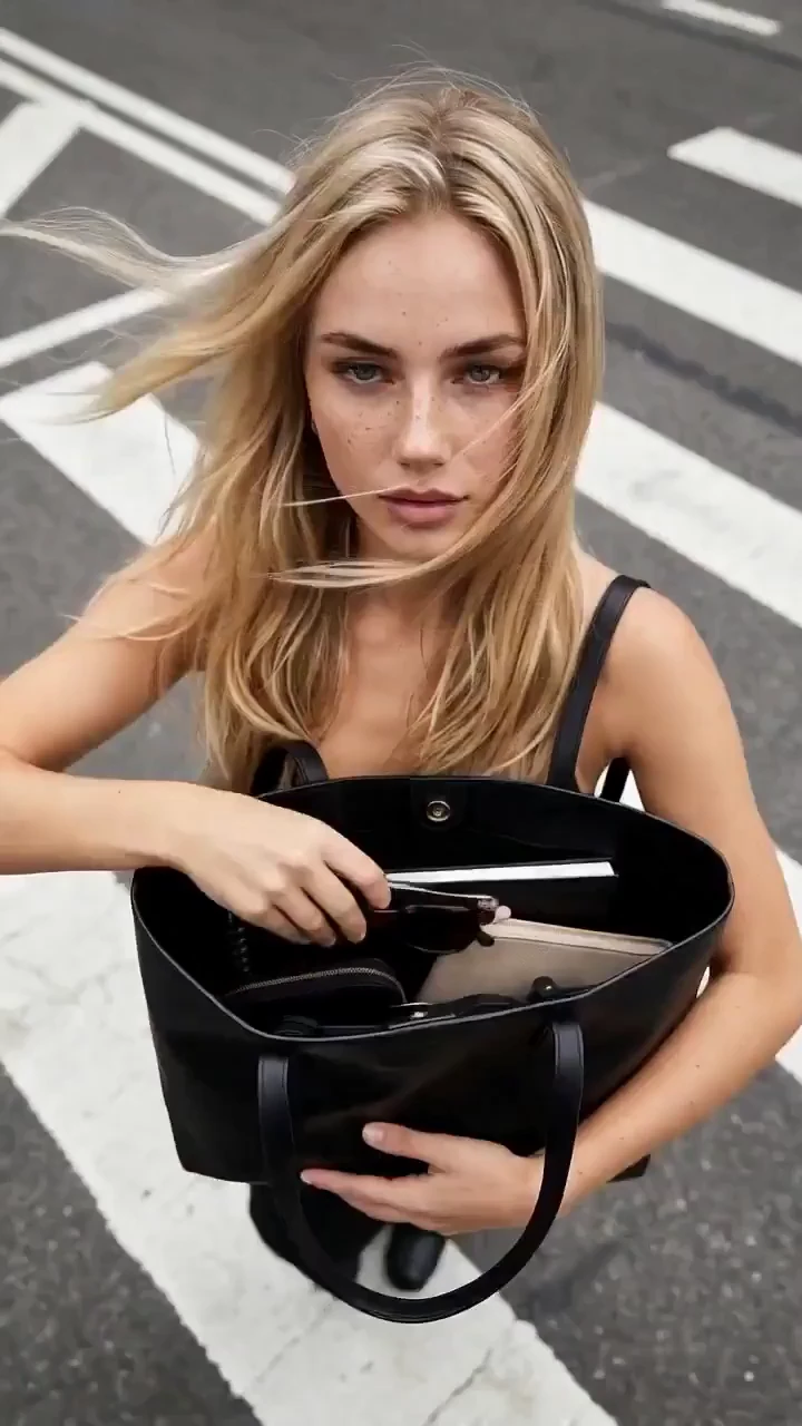 Street Portrait on a Crosswalk