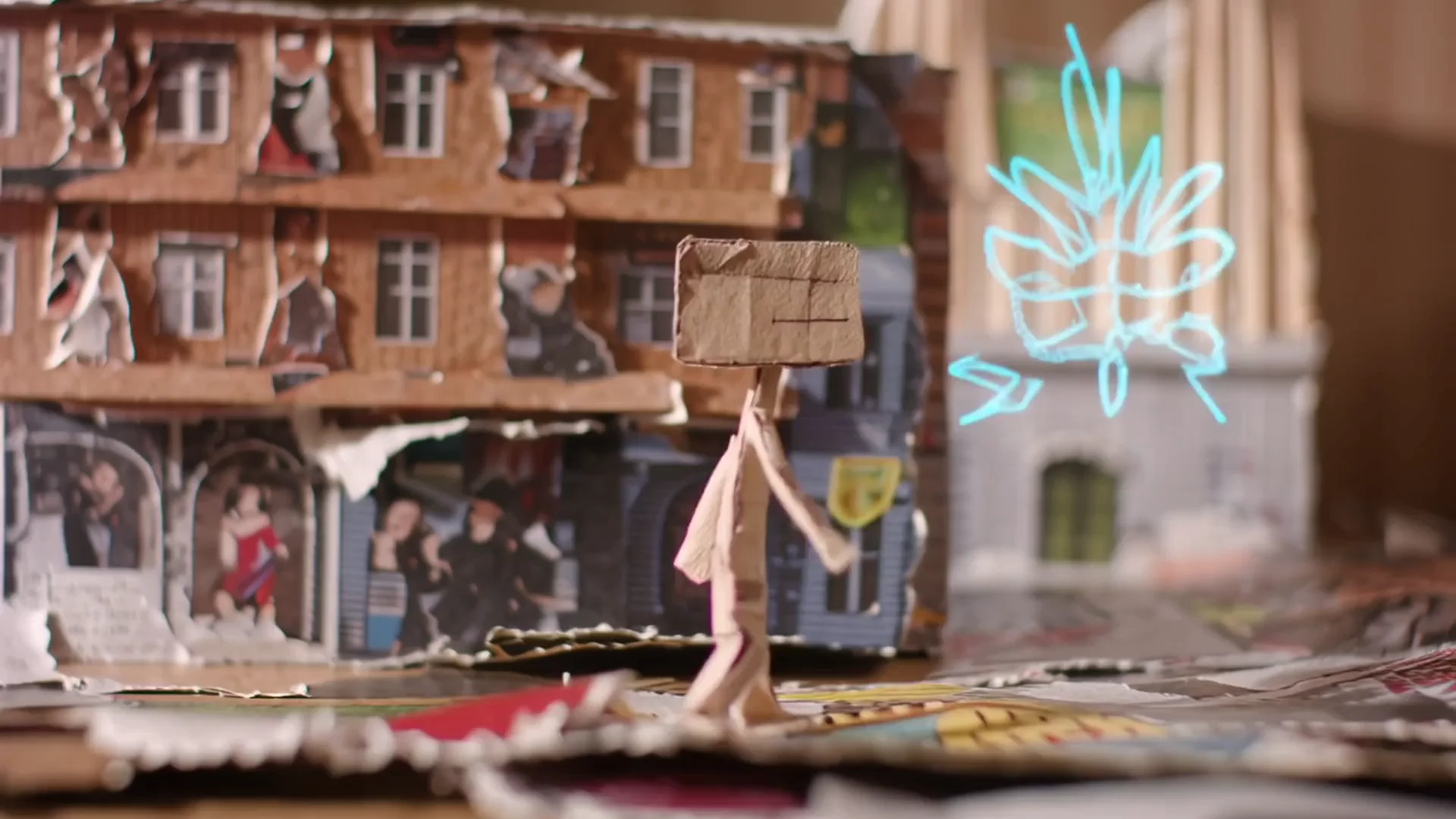Paper-Craft City in Stop Motion