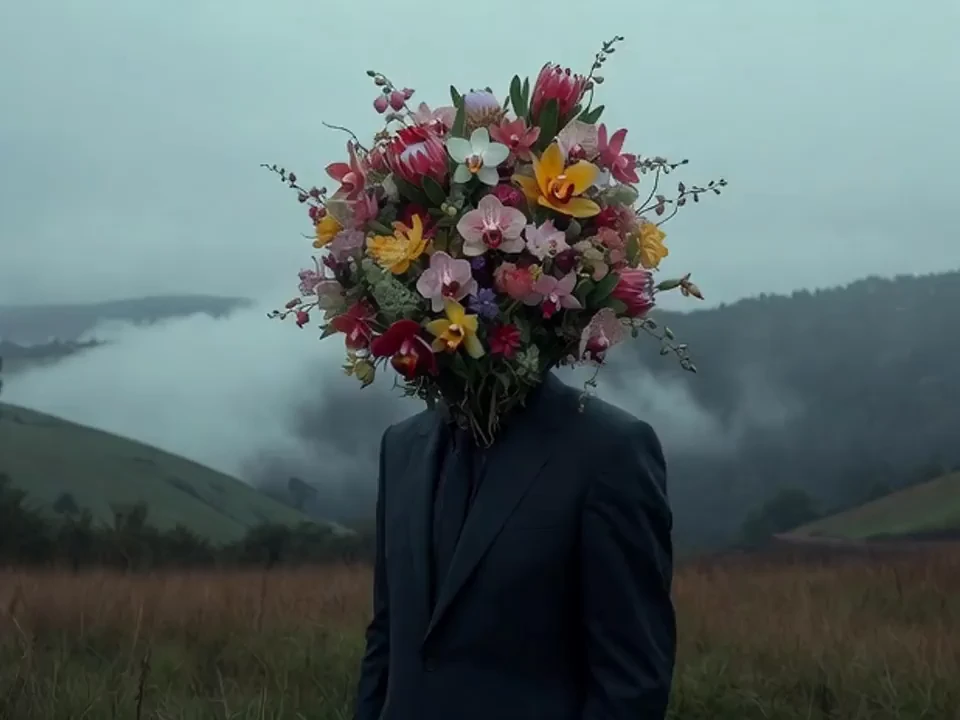 Bouquet Head in Mist