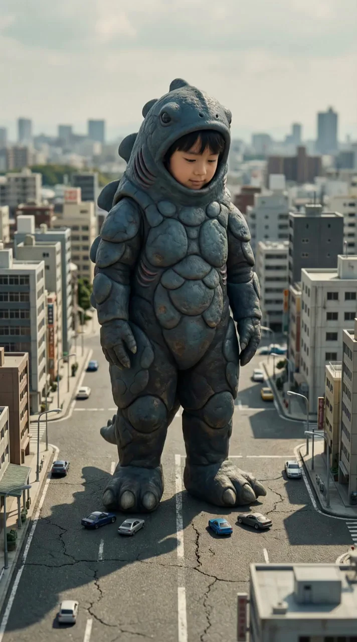 Kid in a Kaiju Suit